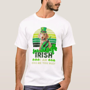 Iers ben ik kus dat je moet funny Ghitar Dachshund T-shirt