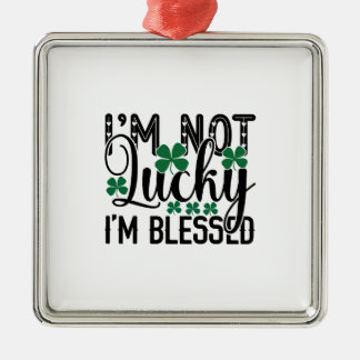 Iers ben ik niet blij dat ik gek ben metalen ornament