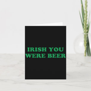Iers bier grappige klavers stempel St. Patrick's D Kaart