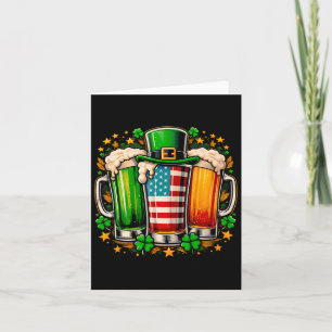Iers Bier Ierland Amerikaanse Vlag St. Patrick's D Kaart