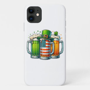 Iers Bier Ierland St. Patrick's Dag Drankfeest iPhone 11 Hoesje