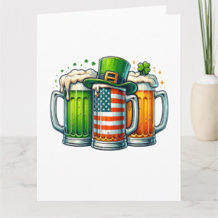 Iers bier Ierland St. Patrick's Dag Drankfeest Kaart