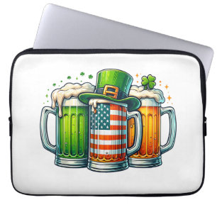 Iers Bier Ierland St. Patrick's Dag Drankfeest Laptop Sleeve