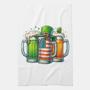 Iers Bier Ierland St. Patrick's Dag Drankfeest Theedoek