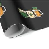 Iers Bier Ierland Vlag St. Patrick's Dag Shamrock Cadeaupapier (Rol Hoek)