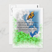 Iers Briefkaart van de Blessing (Voorkant / Achterkant)