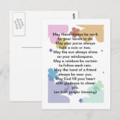 Iers Briefkaart voor gebeden (Voorkant / Achterkant)