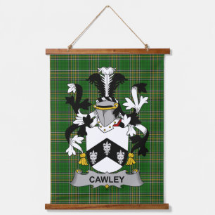 Iers Cawley of Cauley Wapen Familiewapen Hangend Wandkleed