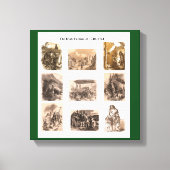 Iers collectie van het afbeelding van hongersnood canvas afdruk (Voorkant)