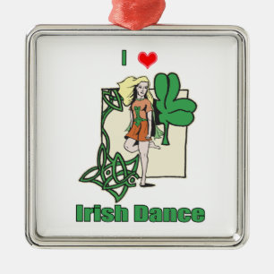 Iers danshart metalen ornament