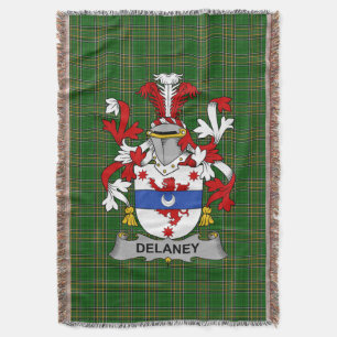 Iers Delaney of O_Delany Wapen Familie Crest Deken