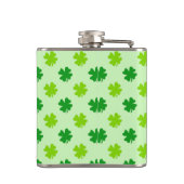 Iers Drink Humor Booze Whiskey Groene Samrocks Heupfles (Achterkant)