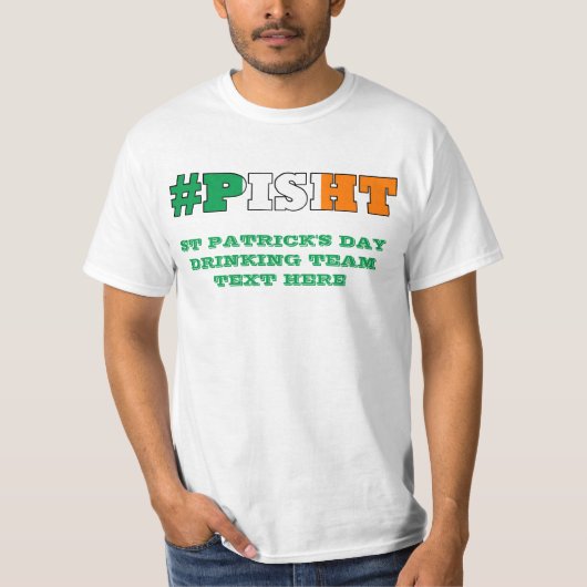 Iers drink St Patricks day T-shirt (Voorkant)