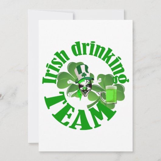Iers drink team (Voorkant)