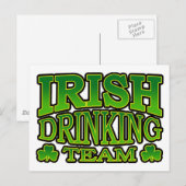 Iers Drink Team Briefkaart (Voorkant / Achterkant)