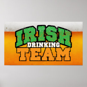 Iers Drink Team Poster $18,95