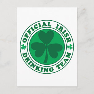 Iers Drink team/St. Patrick's Day Briefkaart
