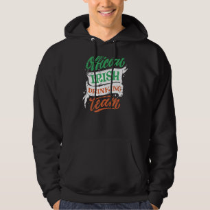 Iers Drink team van Retro Onderdruk mannen vrouwen Hoodie