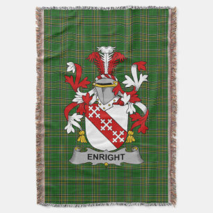Iers Enright Wapen van Familie Crest Ierland Deken
