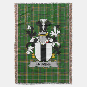 Iers Erskine Wapen Familiewapen Ierland Deken