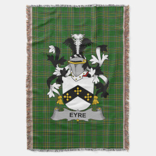 Iers Eyre Wapen van Familie Crest Ierland Deken
