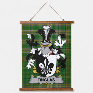 Iers Finglas Wapen van Familie Crest Hangend Wandkleed