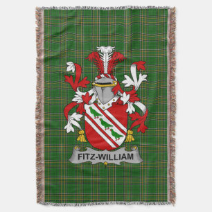 Iers Fitz-William Wapen Familie Crest Ierland Deken