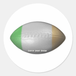 Iers Football Ronde Sticker