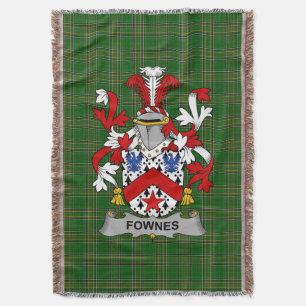 Iers Fownes Wapen Familiewapen Ierland Deken