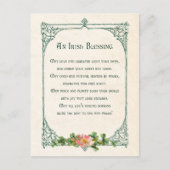 Iers gebak met Shamrocks en Rustisch Lijst Briefkaart (Voorkant)