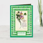 Iers geluk, St Patricks Day gedicht Kaart (Voorkant)