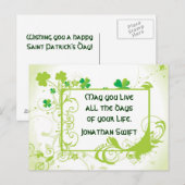 Iers Gezegde St. Patrick's Day Briefkaart (Voorkant / Achterkant)