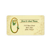 Iers Goud Monogram 0 Label (Voorkant)