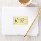 Iers Goud Monogram B Label (Insitu)