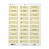 Iers Goud Monogram F Label (Full Sheet)