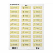 Iers Goud Monogram G Label (Full Sheet)
