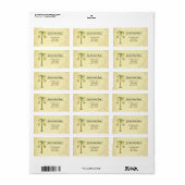 Iers Goud Monogram T Label (Full Sheet)