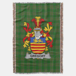 Iers Gregory Wapen van Familie Crest Ierland Deken