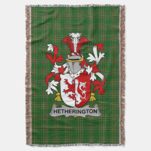 Iers Hetherington Wapen Familie Crest Ierland Deken