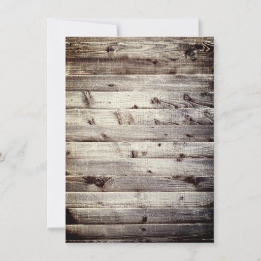 Iers Hout St Patrick's Day Menu Kaart (Achterkant)