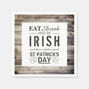 Iers hout St Patrick's Day Servet