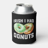 Iers Ik had Donuts Lovers Grappig St Patrick's Day Blikjeskoeler (Blikje Voorkant)