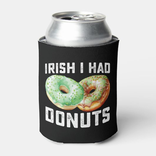 Iers Ik had Donuts Lovers Grappig St Patrick's Day Blikjeskoeler (Blikje Voorkant)