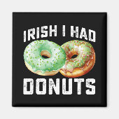 Iers Ik had Donuts Lovers Grappig St Patrick's Day Magneet (Voorkant)