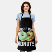 Iers Ik had Donuts Lovers Grappig St Patrick's Day Schort (Gedragen)