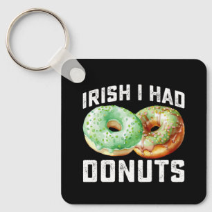 Iers Ik had Donuts Lovers Grappig St Patrick's Day Sleutelhanger