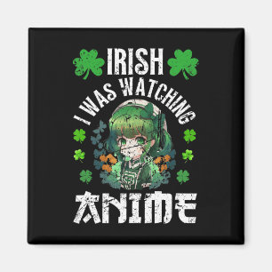 Iers ik keek Anime St Patrick's Day Anime Magneet
