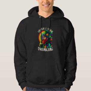 Iers Ik Was Drinken Pun St Patrick's Day Uitsprake Hoodie
