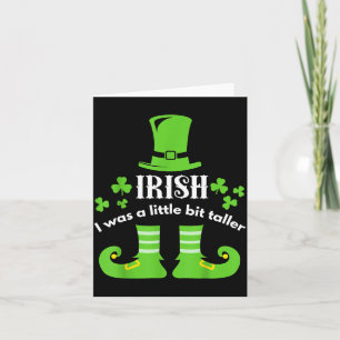 Iers Ik Was Een Beetje Groter St Patrick's Day T Kaart