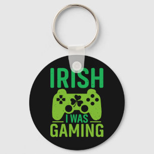 Iers Ik Was Gamen Grappige St Patricks Dag Gamer J Sleutelhanger